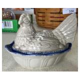 Ceramic Hen on Nest