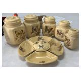 Treasure Craft Butterfly Canister Set