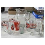 Coca-Cola Pitcher and Glasses