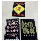3 - Metal Signs