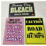 3 - Metal Signs