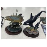 Resin & Ceramic Fish Sculptures
