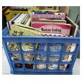 Crate Full of Cookbooks