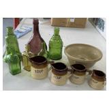 Decorative Bottles and Stoneware