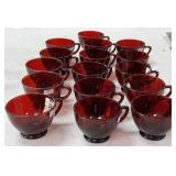 Ruby Red Punch Cups