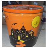 Vintage Halloween Metal Tin