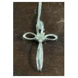 10 Kt Cross & Chain