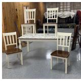 Whimsical Table & Four Chairs