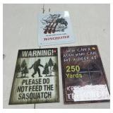 3 - Metal Signs