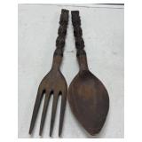 Wooden Fork and Spoon