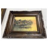 Framed Oil On Canvas