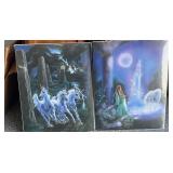 Two Sealed New 80ï¿½s Unicorn Prints Posters