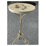 Tole Painted Metal Table