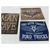 3 - Metal Signs