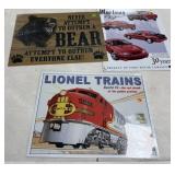 3 - Metal Signs