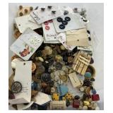 Tote Full of Vintage Sewing Buttons
