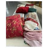 Large Lot of Throw Pillows & Bedding