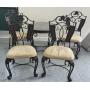 48" Glass Top Table & 4 Chairs