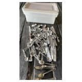 Stainless Flatware and Tote with Lid