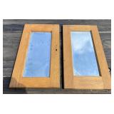 Mirrored Oak Cabinet Doors
