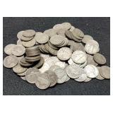100 Silver War Nickels