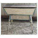 Painted Box With Lid On Legs