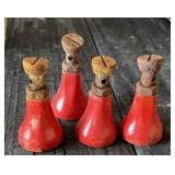 Four Miniature Machinist Screw Jacks