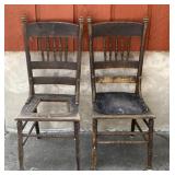 Matching Antique Spindle Dinette Chairs