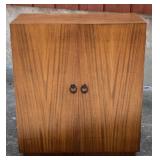 Walnut Veneered Bookcase