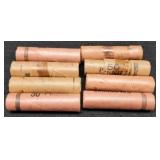 8 Rolls 1964-D L. Cents Unc. Copper