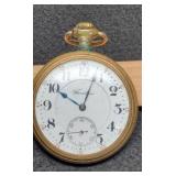 Hamilton Engraved Gold Filled Pocket Watch