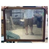 Walnut Beveled Mirror
