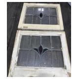 2 - Leaded Glass Stained Windows