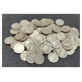 100 No Date Buffalo Nickels