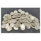 100 No Date Buffalo Nickels