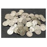 100 Silver War Nickels