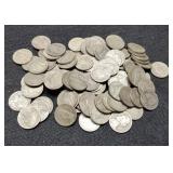 100 Silver War Nickels