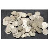 100 Silver War Nickels