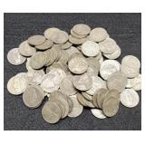 100 Silver War Nickels
