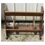 Walnut Record and Bookcase