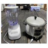 Vintage Fryer and Newer Blender