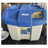 Storage Tote with Hinged Lid