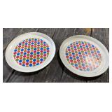 Retro Plastic Serving Trays