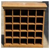 Oak Pigeon Hole Office Wall Cabinet