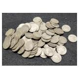 100 Silver War Nickels