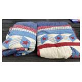 Two Quilted Bedspreads