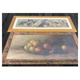 Two Large Framed Artwork