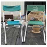 Two Folding Golf Chairs