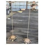 Two Victorian Salesmen Hat Stands