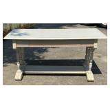 Trestle Sofa Table with Drawer